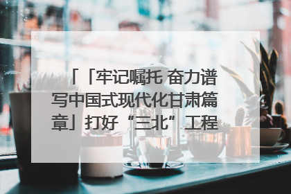 「牢记嘱托 奋力谱写中国式现代化甘肃篇章」打好“三北”工程攻坚战 筑牢国家西部生态安全屏障