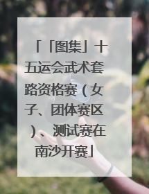 「图集」十五运会武术套路资格赛（女子、团体赛区）、测试赛在南沙开赛