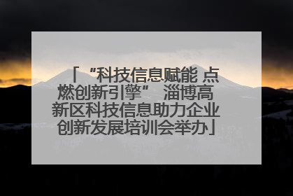 “科技信息赋能 点燃创新引擎” 淄博高新区科技信息助力企业创新发展培训会举办