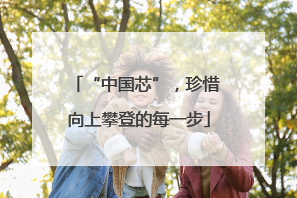 “中国芯”，珍惜向上攀登的每一步