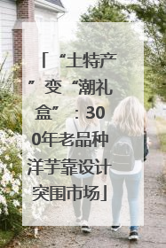 “土特产”变“潮礼盒”：300年老品种洋芋靠设计突围市场