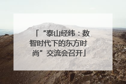 “泰山经纬：数智时代下的东方时尚”交流会召开