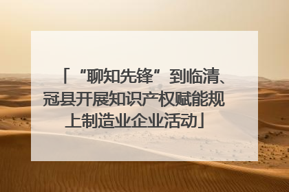 “聊知先锋”到临清、冠县开展知识产权赋能规上制造业企业活动