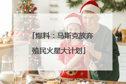 爆料：马斯克放弃殖民火星大计划