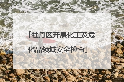 牡丹区开展化工及危化品领域安全检查