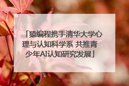 猿编程携手清华大学心理与认知科学系 共推青少年AI认知研究发展