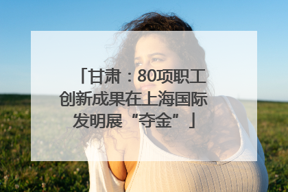 甘肃：80项职工创新成果在上海国际发明展“夺金”