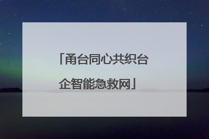 甬台同心共织台企智能急救网