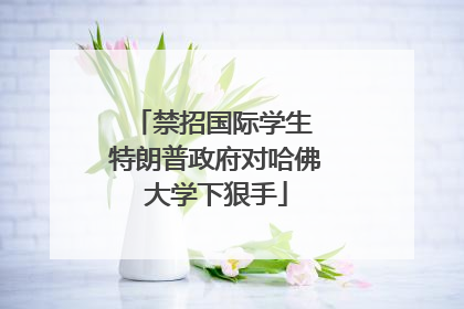 禁招国际学生 特朗普政府对哈佛大学下狠手