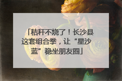 秸秆不烧了！长沙县这套组合拳，让“星沙蓝”稳坐朋友圈