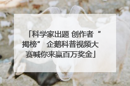 科学家出题 创作者“揭榜” 企鹅科普视频大赛喊你来赢百万奖金