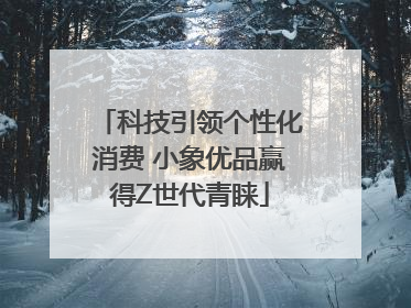 科技引领个性化消费 小象优品赢得Z世代青睐