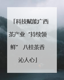 科技赋能广西茶产业“持续领鲜” 八桂茶香沁人心