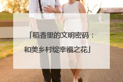 稻香里的文明密码：和美乡村绽幸福之花