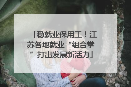稳就业保用工！江苏各地就业“组合拳”打出发展新活力