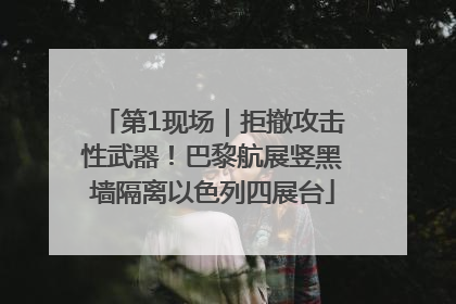 第1现场｜拒撤攻击性武器！巴黎航展竖黑墙隔离以色列四展台
