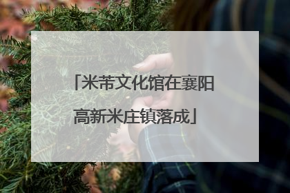 米芾文化馆在襄阳高新米庄镇落成