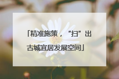 精准施策，“扫”出古城宜居发展空间