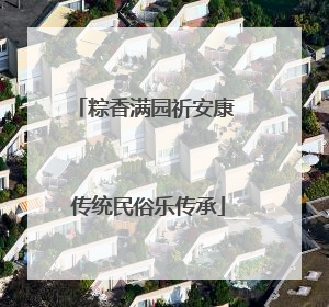 粽香满园祈安康 传统民俗乐传承
