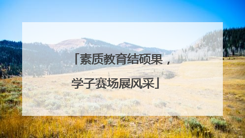 素质教育结硕果，学子赛场展风采