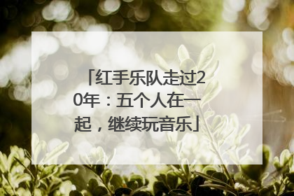 红手乐队走过20年：五个人在一起，继续玩音乐
