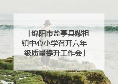 绵阳市盐亭县嫘祖镇中心小学召开六年级质量提升工作会