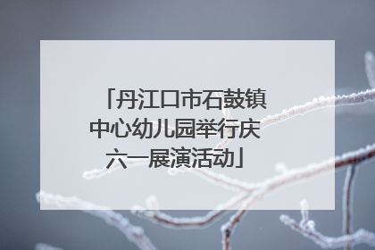 丹江口市石鼓镇中心幼儿园举行庆六一展演活动