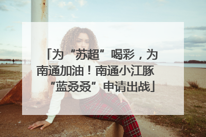 为“苏超”喝彩，为南通加油！南通小江豚“蓝叒叒”申请出战
