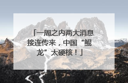 一周之内两大消息接连传来，中国“鲲龙”太硬核！