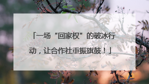 一场“回家权”的破冰行动，让合作社重振旗鼓！