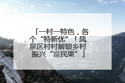 一村一特色，各个“特新优”！凤泉区村村解锁乡村振兴“富民果”