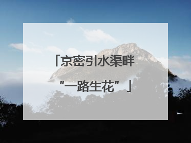 京密引水渠畔“一路生花”