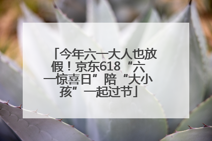 今年六一大人也放假！京东618“六一惊喜日”陪“大小孩”一起过节