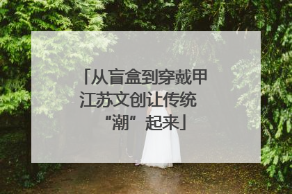 从盲盒到穿戴甲 江苏文创让传统“潮”起来