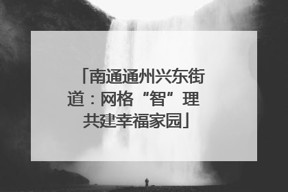 南通通州兴东街道：网格“智”理 共建幸福家园