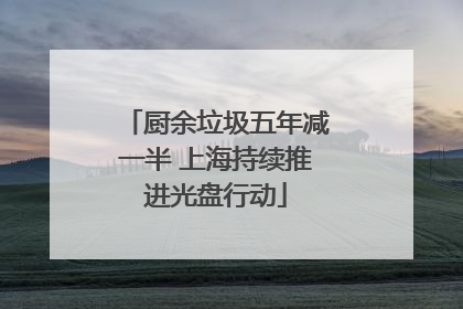 厨余垃圾五年减一半 上海持续推进光盘行动