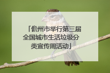 儋州市举行第三届全国城市生活垃圾分类宣传周活动