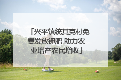 兴平镇统其克村免费发放钾肥 助力农业增产农民增收