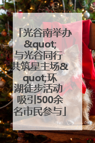 光谷南举办"与光谷同行 共筑星主场"环湖徒步活动 吸引500余名市民参与