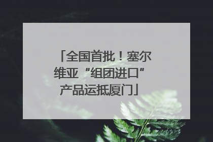 全国首批！塞尔维亚“组团进口”产品运抵厦门