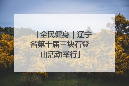 全民健身｜辽宁省第十届三块石登山活动举行