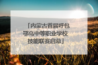 内蒙古首届呼包鄂乌中等职业学校技能联赛启幕
