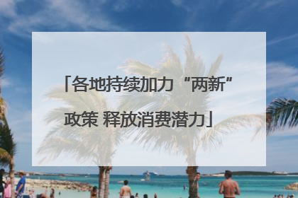 各地持续加力“两新”政策 释放消费潜力