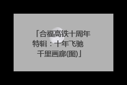 合福高铁十周年特辑：十年飞驰 千里画廊(图)