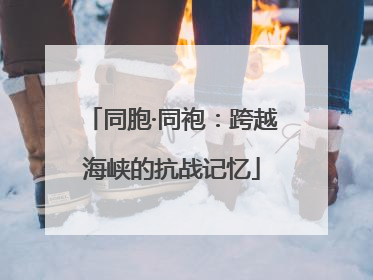 同胞·同袍：跨越海峡的抗战记忆