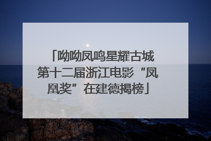 呦呦凤鸣星耀古城 第十二届浙江电影“凤凰奖”在建德揭榜