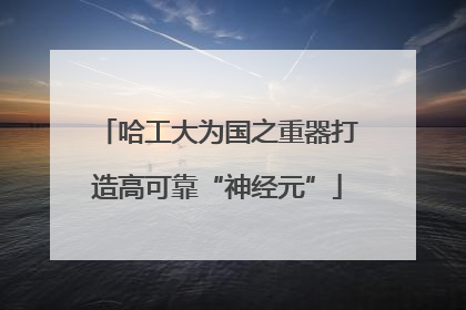 哈工大为国之重器打造高可靠“神经元”