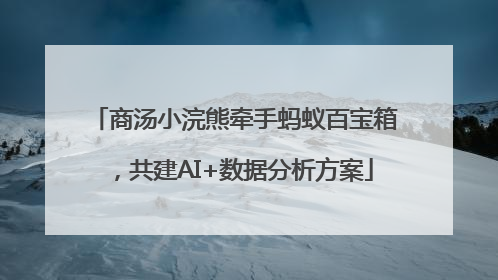 商汤小浣熊牵手蚂蚁百宝箱，共建AI+数据分析方案