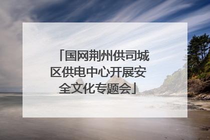 国网荆州供司城区供电中心开展安全文化专题会