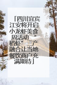 四川宜宾江安将开启小龙虾美食周活动 “稻虾”三产融合让当地餐饮商户充满期待